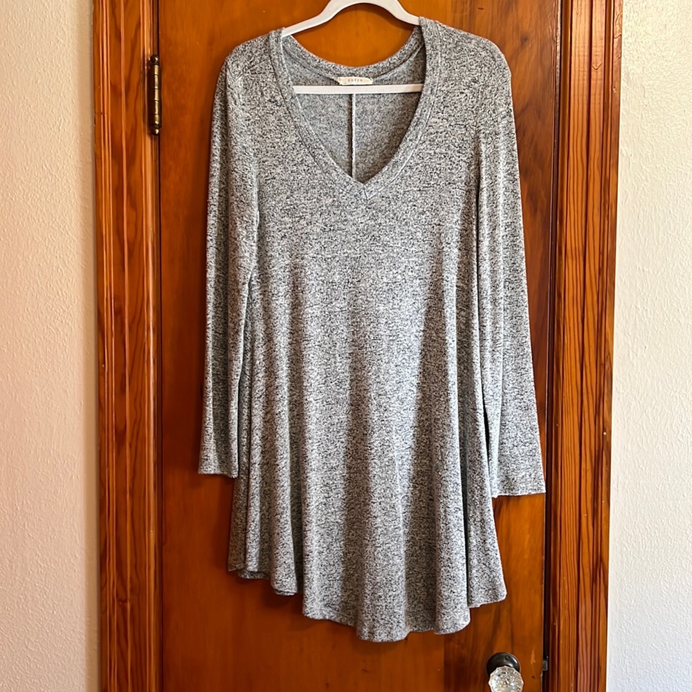 Heather grey dress. Can also be worn as maternity.